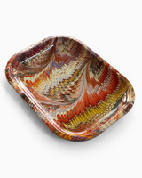 Marble Pattern Metal Trinket Tray