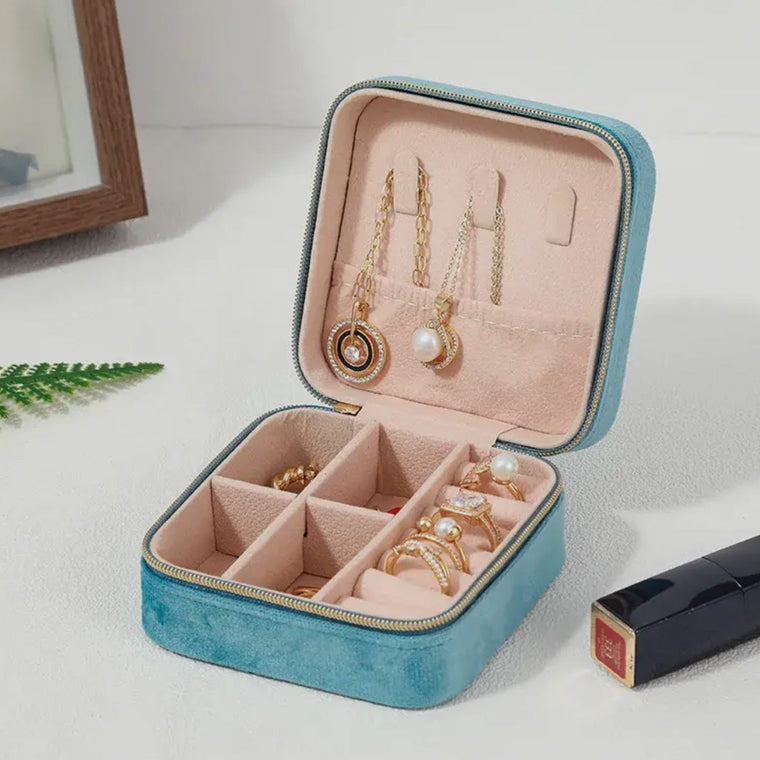 Sky Blue Jewelry Case