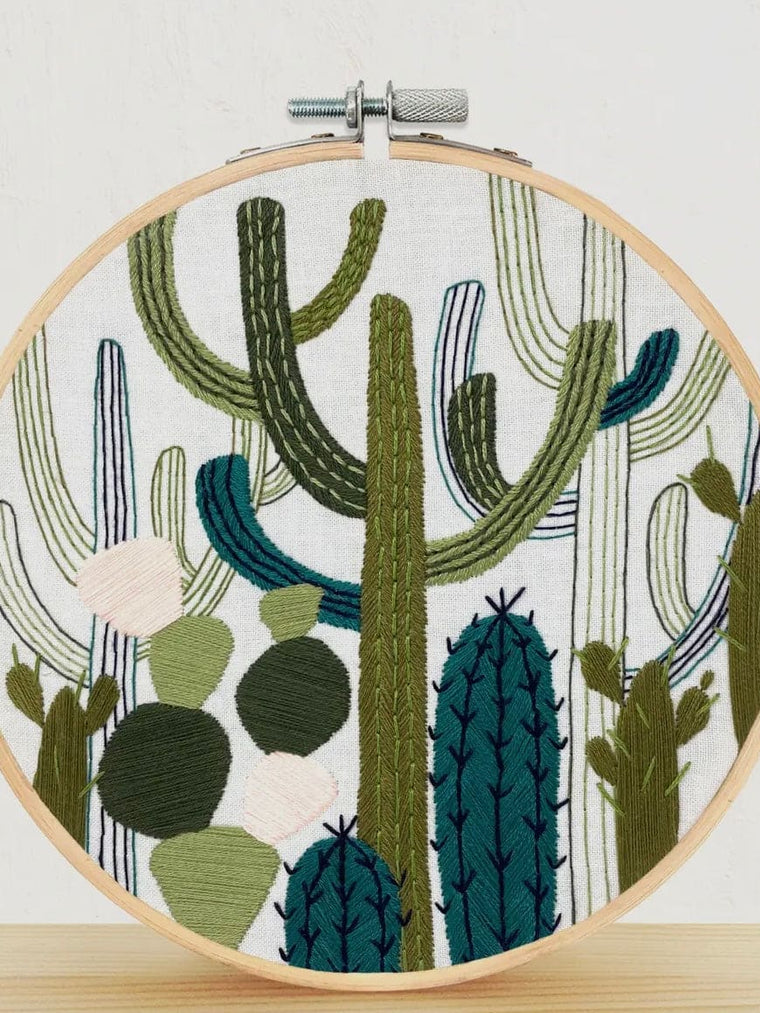 Cactus Garden Embroidery Kit
