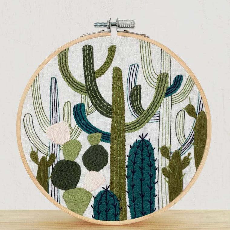 Cactus Garden Embroidery Kit