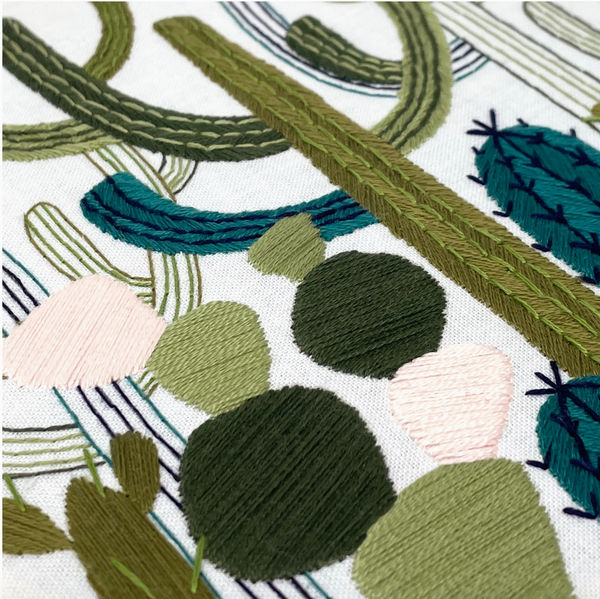 Cactus Garden Embroidery Kit