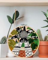 Disco Plants Embroidery Kit