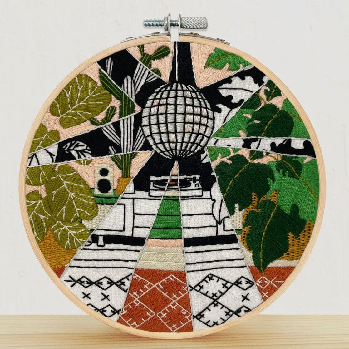 Disco Plants Embroidery Kit