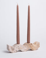 Wavy Gemstone Candelabra