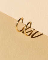 Ultra-Lightweight 14K Gold Filled Hoop Earrings 22mm
