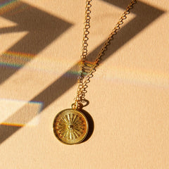 Radiant 18-Inch Sunbeam Necklace with 14kt Gold Filled Chain