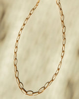 Contemporary Oval Link Choker with 14kt Gold Overlay