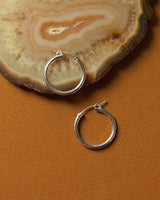 Ultra-Lightweight 20mm Sterling Silver Hoop Earrings for Everyday Wear