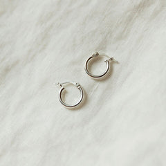 Small Featherweight Huggers - Sterling Silver