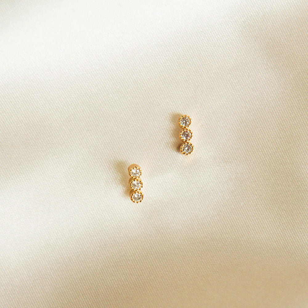 Crystal Bar Studs
