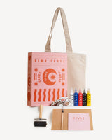Block Printing Kit - Cosmic Tote Bag