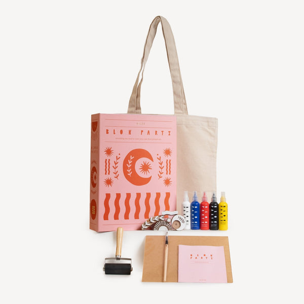Block Printing Kit - Cosmic Tote Bag