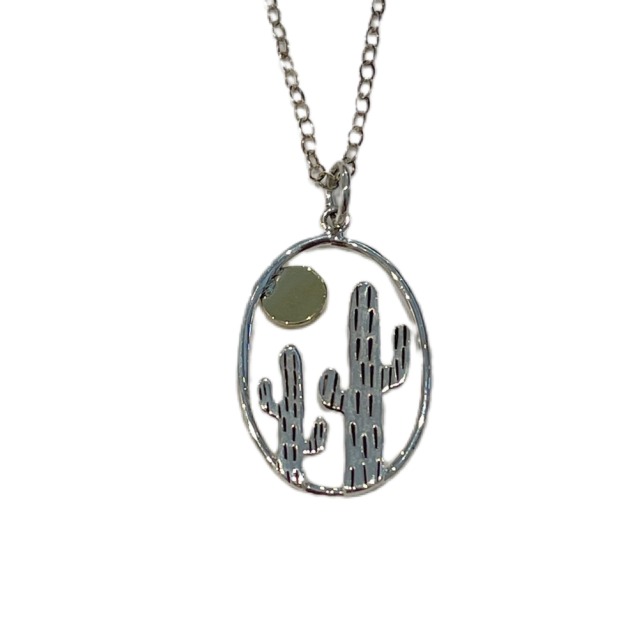 Cactus Oval Necklace
